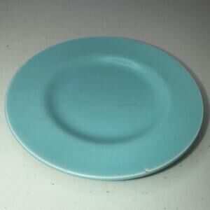 Vintage Poppy Trail by Metlox Bread Plate 6 1/4” Blue Ceramic Mid-Century Modern